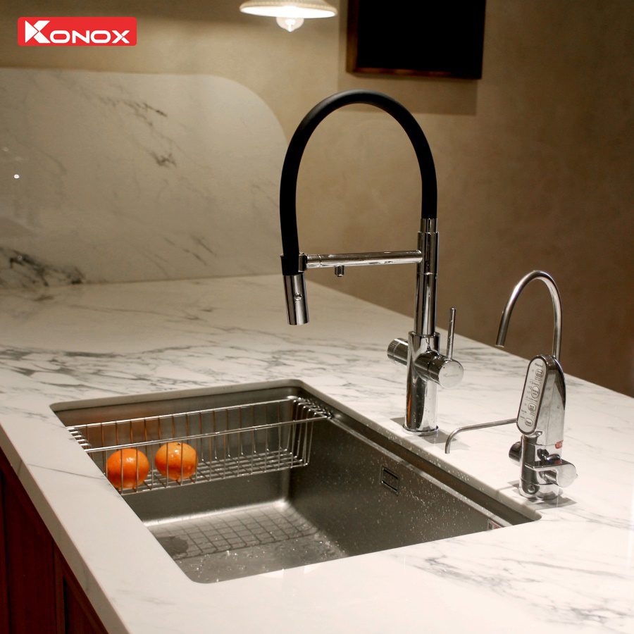Ảnh công trình thực tế Chậu rửa bát Konox Tari 7648SR