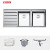 Chậu rửa bát Konox Premium KS11650 2B - ảnh 2