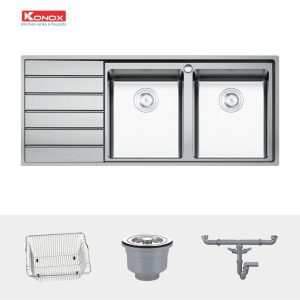 Ảnh công trình thực tế Chậu rửa bát Konox Premium KS11650 2B