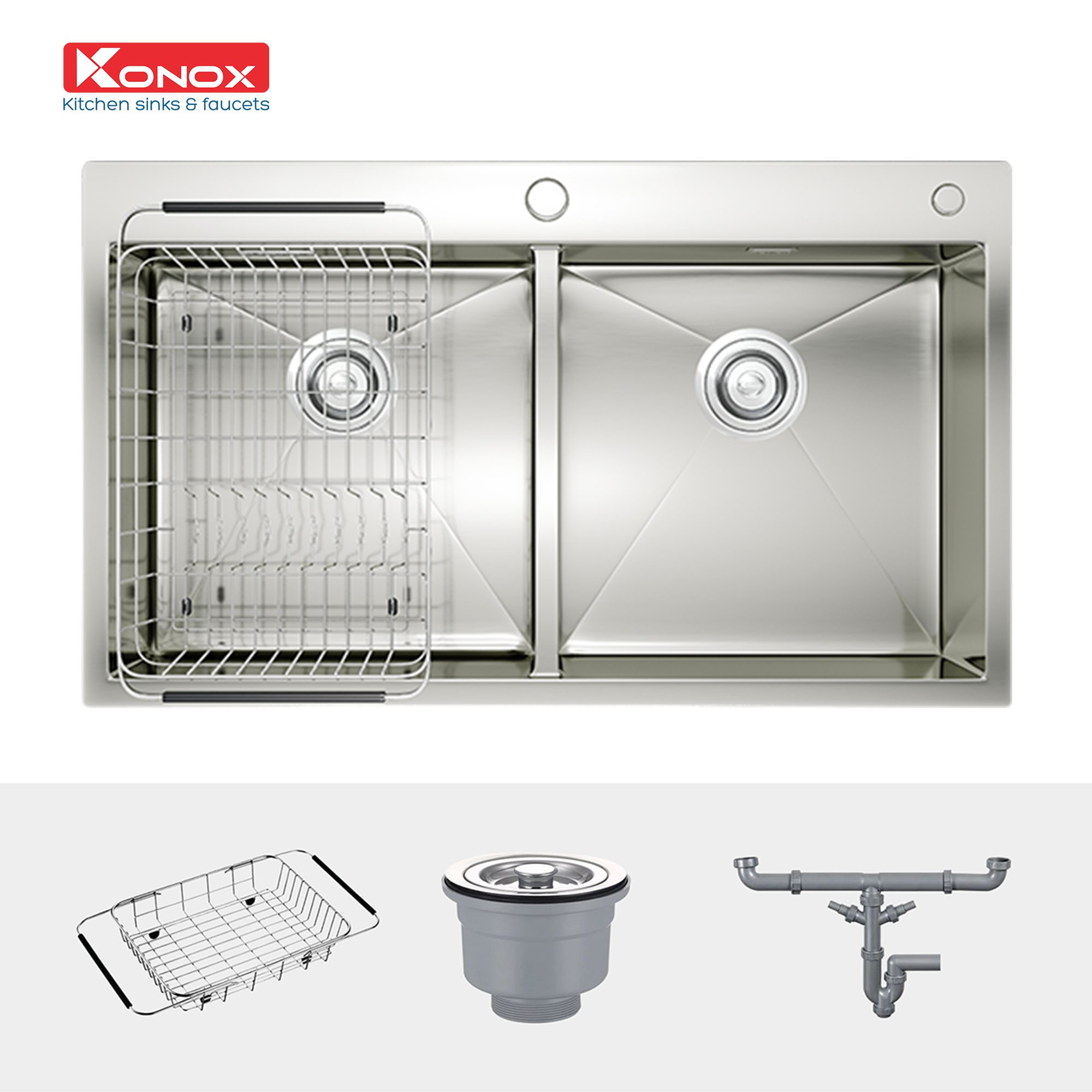 Ảnh công trình thực tế Chậu Rửa Chén KONOX KN8248DOB 2 Hộc