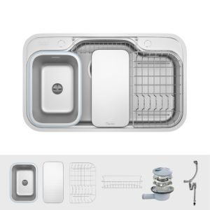 Ảnh công trình thực tế Chậu rửa bát chống xước KONOX Dekor 8048SU Workstation Sink