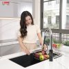 Chậu Rửa Chén KONOX NAROS 760S Black Đá Granite 760mm - ảnh 4