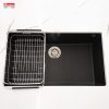 Chậu Rửa Chén KONOX NAROS 760S Black Đá Granite 760mm - ảnh 7