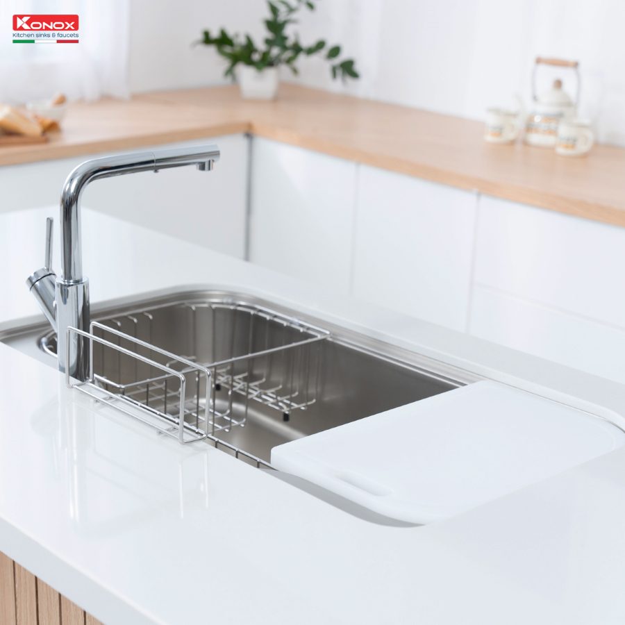 Ảnh công trình thực tế Chậu rửa bát phong cách Nhật Konox TARI 9051SR