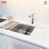 Chậu rửa bát chống xước Konox Workstation Sink KN8347SU Dekor - ảnh 5