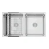 Chậu rửa bát Konox KN8246DU Dekor – Chống trầy xước