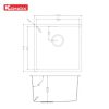 Chậu rửa bát Konox phong cách Nhật bề mặt mịn Tari 400SM - ảnh 4