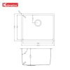 Chậu rửa bát Konox phong cách Nhật bề mặt mịn Tari 500SM - ảnh 5