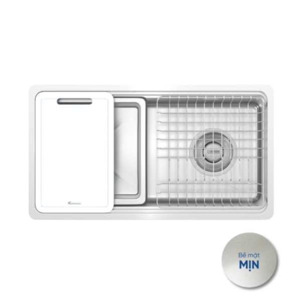 Chậu rửa bát Konox phong cách Nhật bề mặt mịn Tari 780SM