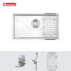 Chậu rửa bát Konox phong cách Nhật bề mặt mịn Tari 800SM - ảnh 2