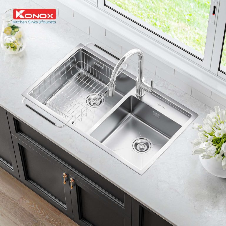 Ảnh công trình thực tế Chậu Rửa Chén KONOX KN8248DO 2 Hộc