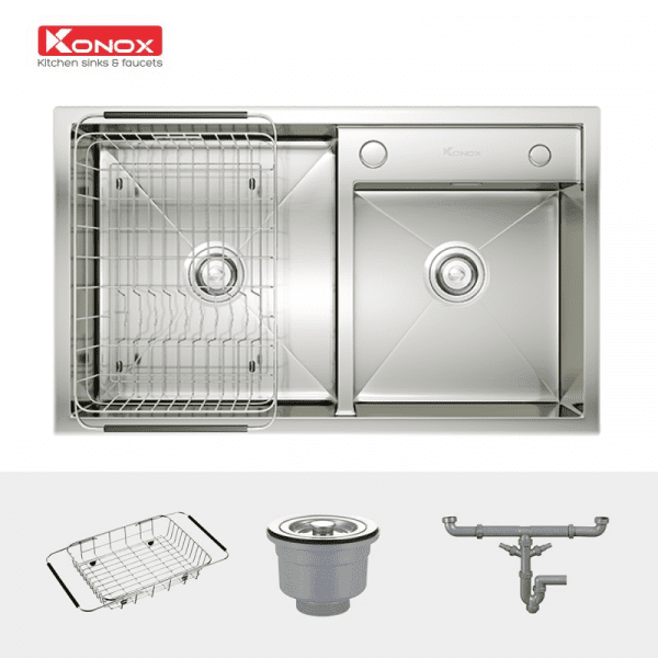 Ảnh công trình thực tế Chậu Rửa Chén KONOX KN8248DO 2 Hộc