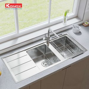 Ảnh công trình thực tế Chậu Rửa Chén KONOX BETA 1160 INOX Bàn Trái