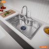 Chậu Rửa Chén GARIS GS15.80 Inox 1 Hộc To