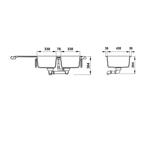 Ảnh công trình thực tế Chậu Rửa Chén HAFELE HS-GD11651 570.33.530 Đá Màu Xám