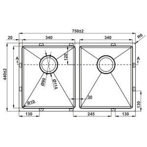 Ảnh công trình thực tế Chậu rửa chén Hafele HS22-SSN2S90P 567.94.000