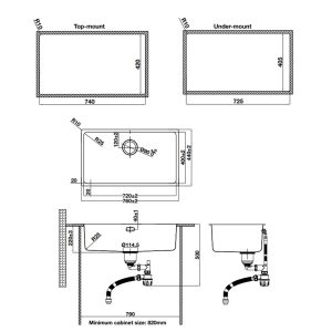 Ảnh công trình thực tế Chậu rửa chén Hafele R25 HS24-SSN1S-760 _BR 567.24.407