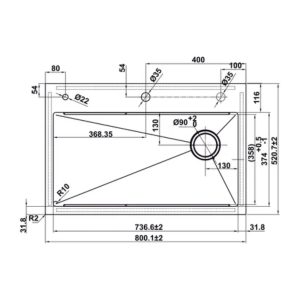 Ảnh công trình thực tế Chậu rửa chén Hafele WF R10 HS25-SSN1S-8052 567.24.489 màu đen