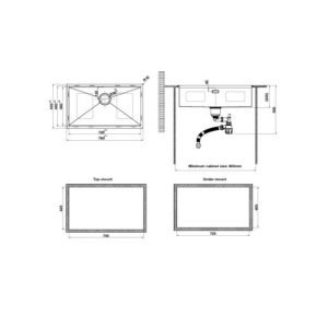 Ảnh công trình thực tế Chậu rửa chén Hafele WS R0 HS24-SSN1S-7644_SILVER 567.24.467