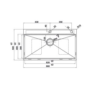 Ảnh công trình thực tế Chậu rửa chén Hafele WS R0 HS24-SSN1S-8650_SILVER 567.20.637
