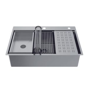 Ảnh công trình thực tế Chậu rửa chén Hafele WS R10 HS25-SSN1S-7650 567.24.484 màu titan