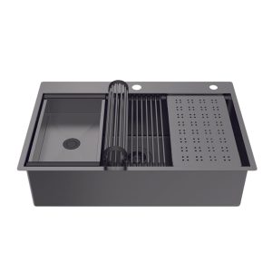 Ảnh công trình thực tế Chậu rửa chén Hafele WS R10 HS25-SSN1S-7650 567.24.485 màu đen