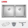 Chậu Rửa Chén KONOX CUBE 8144DU 2 Hộc - ảnh 3