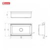 Chậu Rửa Chén KONOX KN7644SU Dekor Chống Xước 760mm Inox 1 Hộc - ảnh 14