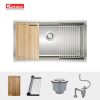 Chậu Rửa Chén KONOX KN8046SU Inox 1 Hộc - ảnh 3