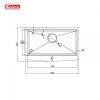 Chậu Rửa Chén KONOX KN8051AS Curve Inox 1 Hộc - ảnh 2