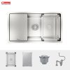 Chậu Rửa Chén KONOX KN8146SU Dekor Chống Xước Inox 1 Hộc - ảnh 11