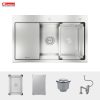 Chậu Rửa Chén KONOX KN8151TS Dekor Chống Xước Inox 1 Hộc - ảnh 12