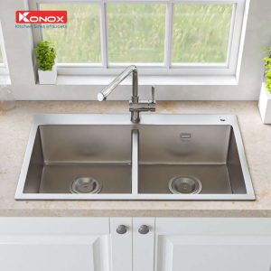 Ảnh công trình thực tế Chậu Rửa Chén KONOX KN8248DOB 2 Hộc