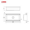 Chậu Rửa Chén KONOX KN8644SU Dekor Chống Xước 860mm Inox 1 Hộc - ảnh 2