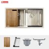 Chậu Rửa Chén KONOX KN8745DUB 2 Hộc - ảnh 3
