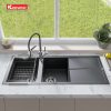 Chậu Rửa Chén KONOX LIVELLO 1160 Black Màu Đen - ảnh 4