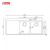 Chậu Rửa Chén KONOX MIRO 1160 INOX - ảnh 2