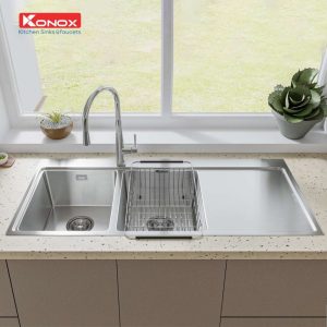 Ảnh công trình thực tế Chậu Rửa Chén KONOX MIRO 1160 INOX