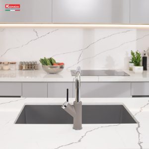 Ảnh công trình thực tế Chậu Rửa Chén KONOX NAROS 760S Grey Đá Granite 1 Hộc 760mm
