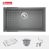 Chậu Rửa Chén KONOX NAROS 760S Grey Đá Granite 1 Hộc 760mm - ảnh 4