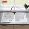 Chậu Rửa Chén KONOX PHOENIX 860 White Silver 2 Hộc Màu Trắng - ảnh 4