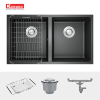 Chậu Rửa Chén KONOX VELOCI 760D Black 2 Hộc Màu Đen - ảnh 3
