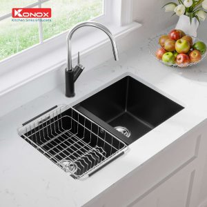 Ảnh công trình thực tế Chậu Rửa Chén KONOX VELOCI 760D Black 2 Hộc Màu Đen