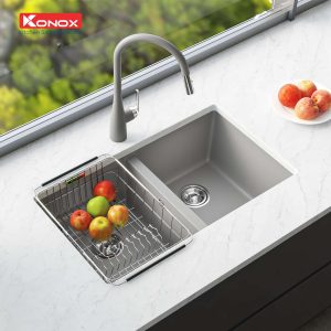 Ảnh công trình thực tế Chậu Rửa Chén KONOX VELOCI 760D Grey 2 Hộc Màu Xám