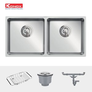 Ảnh công trình thực tế Chậu Rửa Chén KONOX VIGO 8644 2 Hộc