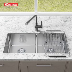 Ảnh công trình thực tế Chậu Rửa Chén KONOX VIGO 8644 2 Hộc