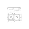 Chậu rửa chén MALLOCA MS 2076EP 2 hộc lắp dương - ảnh 4