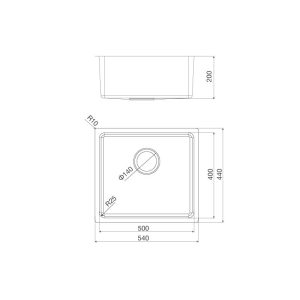 Ảnh công trình thực tế Chậu rửa chén Malloca MS 6054