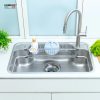Chậu rửa chén NOBINOX ARVO B180 chống xước 1 hộc - ảnh 3