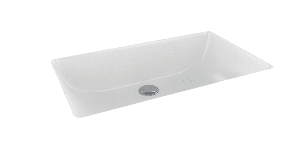 Chậu Rửa Lavabo COTTO C05157 Freesia Âm Bàn Kháng Khuẩn